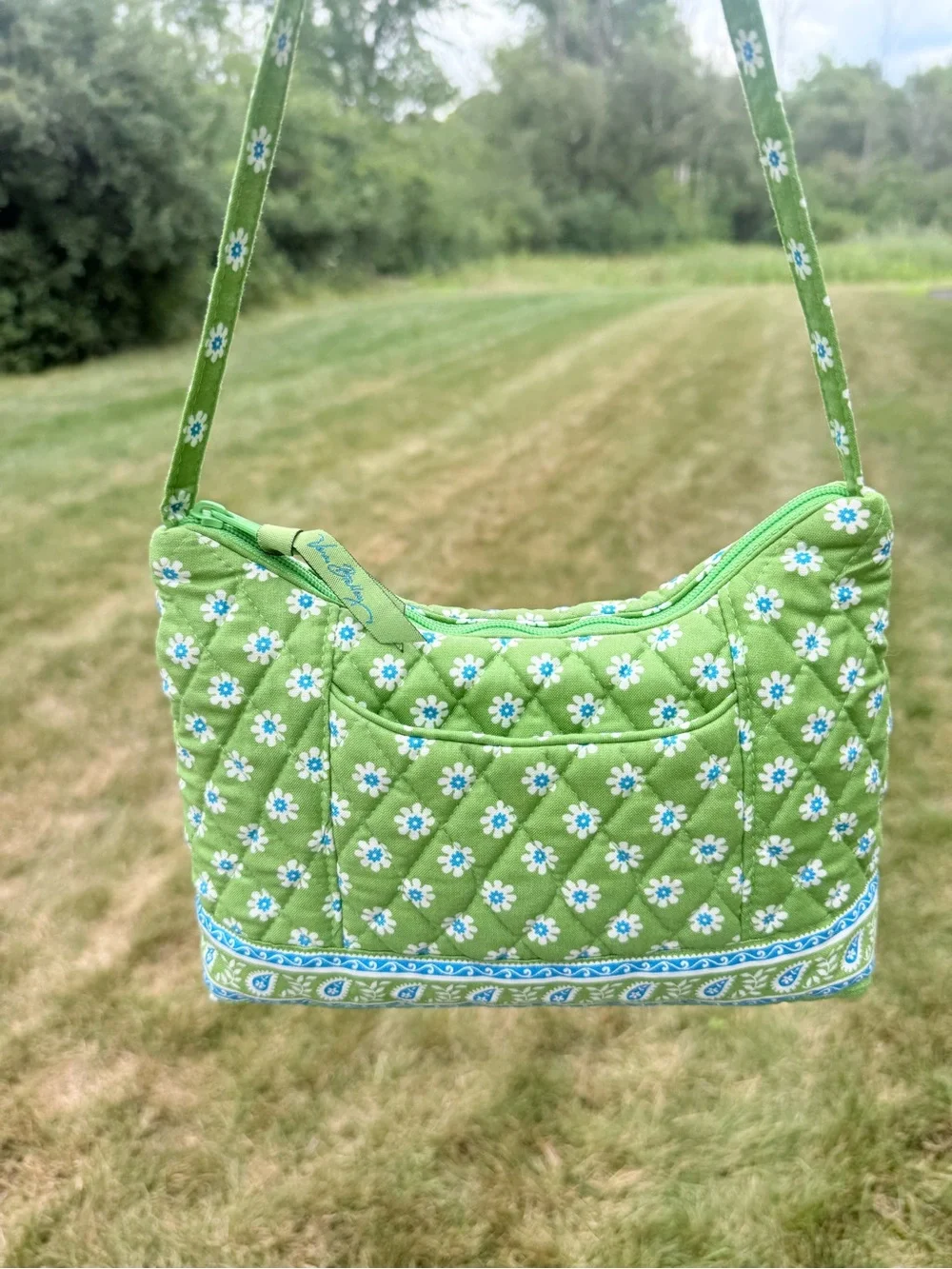 NWOT Rare Vera Bradley Green Apple Molly Bag
